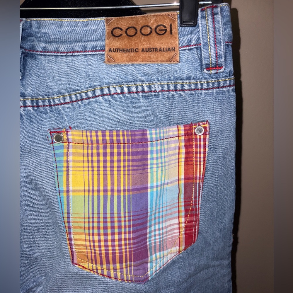 Authentic COOGI - Vintage Blue Jean Shorts with Colorful Signature Stitching - Picture 9 of 9